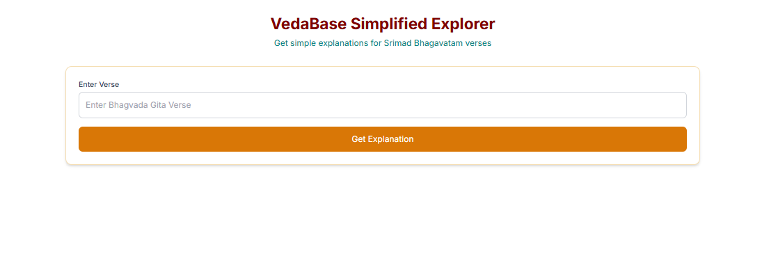 Vedabase Explainer
